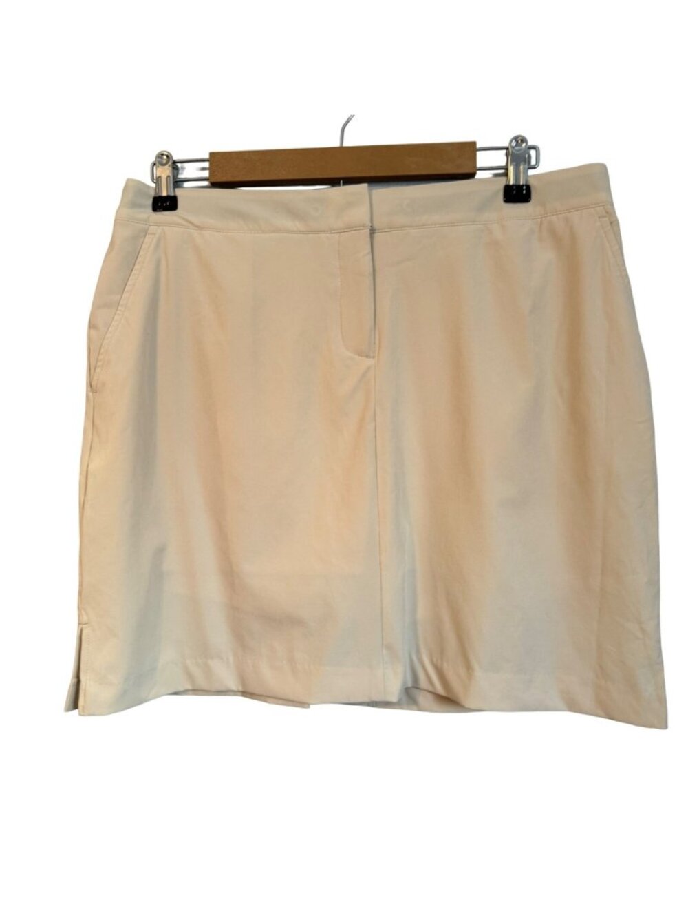 Izod Golf SwingFlex Skort Beige Womens Size 10 with Stretch Waistband skort